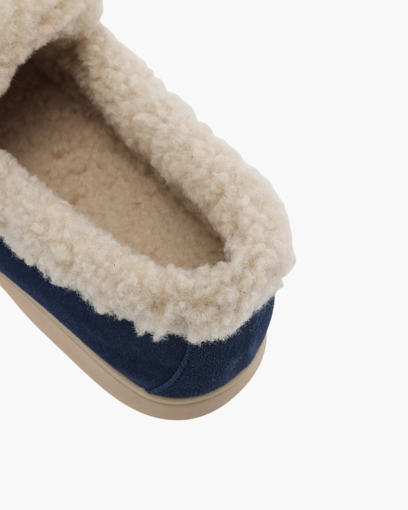 Men's Suede Lined Moc Toe Loafers