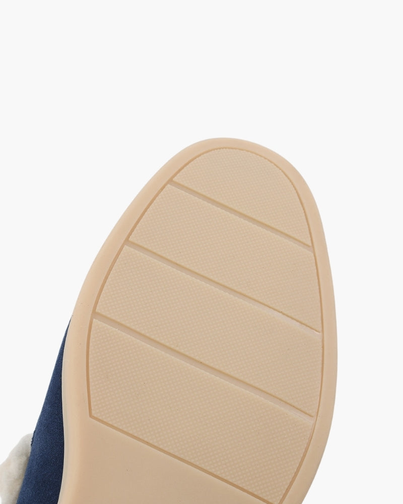 Men's Suede Lined Moc Toe Loafers