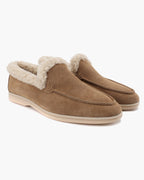 Men's Suede Lined Moc Toe Loafers