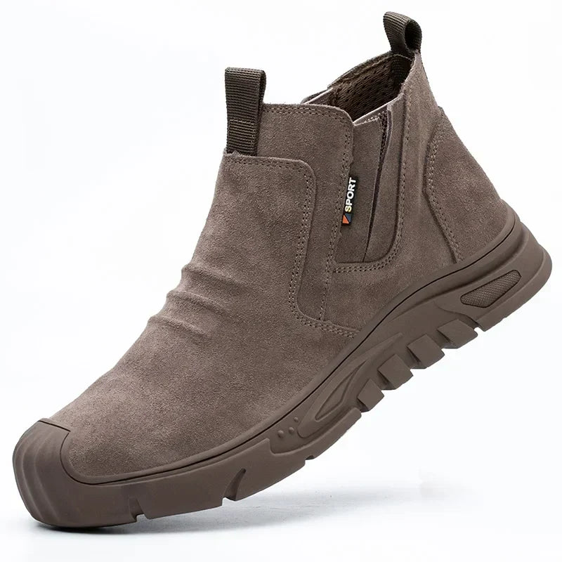 Men's Suede Lug Sole Work Boots