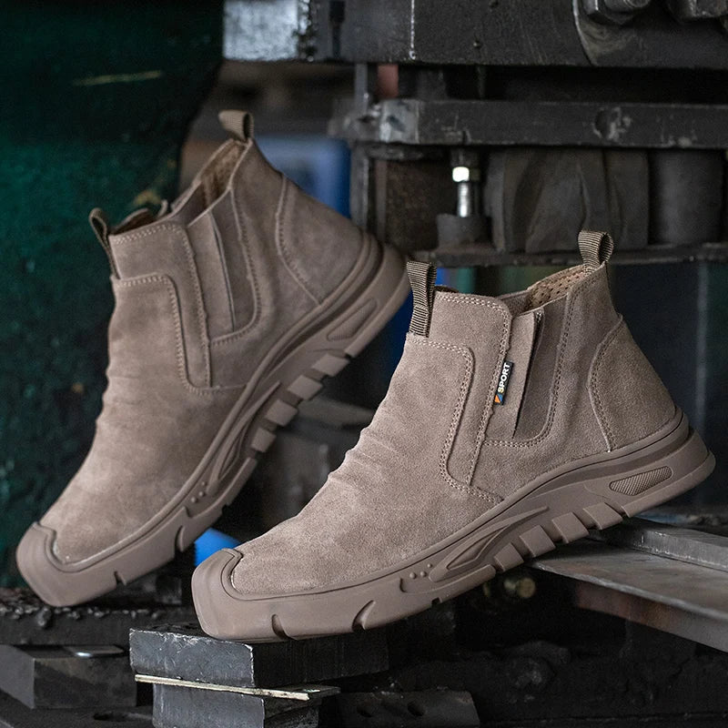 Men's Suede Lug Sole Work Boots