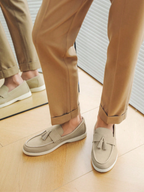 Men's Tassel Apron Toe Loafers
