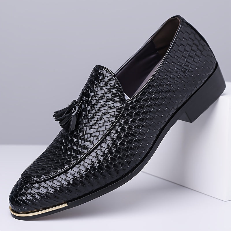 Men's Tassel Woven Loafers