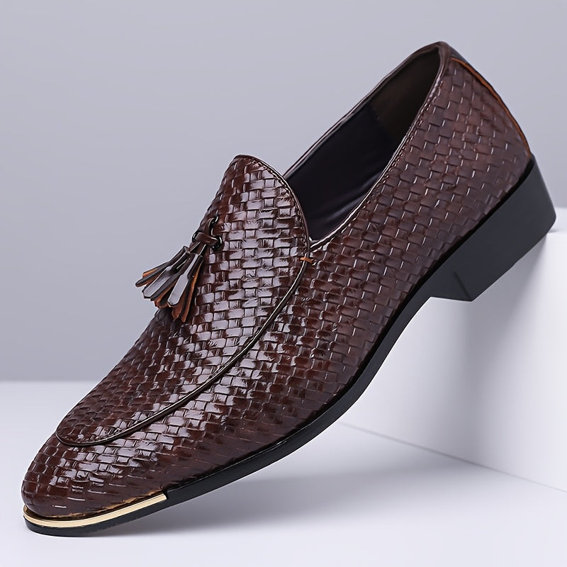 Men's Tassel Woven Loafers