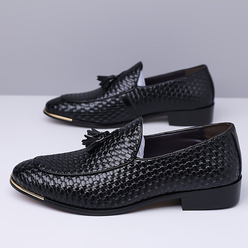 Men's Tassel Woven Loafers