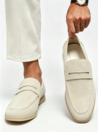 Men's Textured Apron Toe Loafers