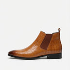 Men's Leather Textured Chelsea Boots