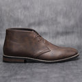 Men's Leather Textured Chukka Boots