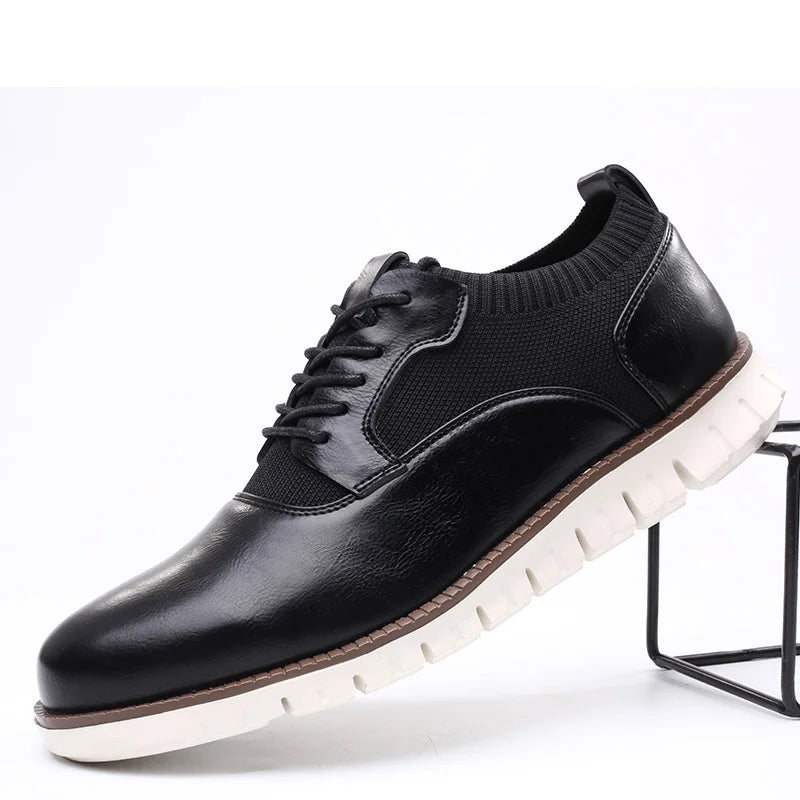 Men's Textured Derby Shoes