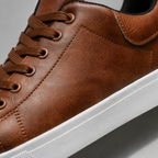 Men's Textured Leather-Look Sneakers