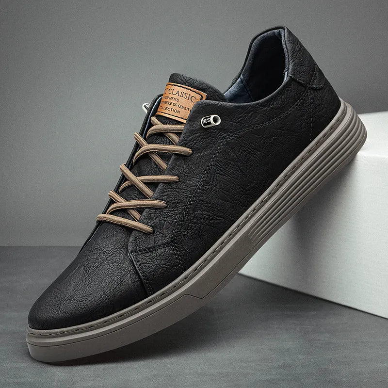 Men's Textured Low-Top Sneakers