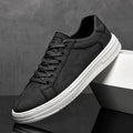Men's Leather-Look Patterned Sneakers