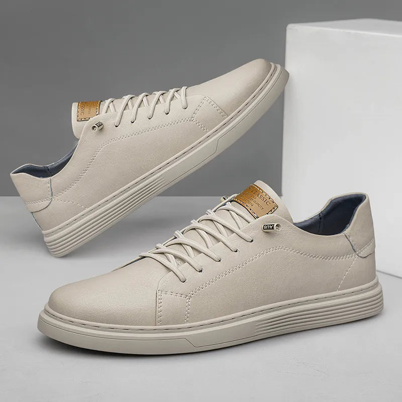 Men's Textured Low-Top Sneakers