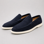 Men's Textured Suede Loafers