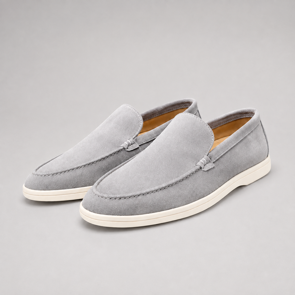 Men's Textured Suede Loafers