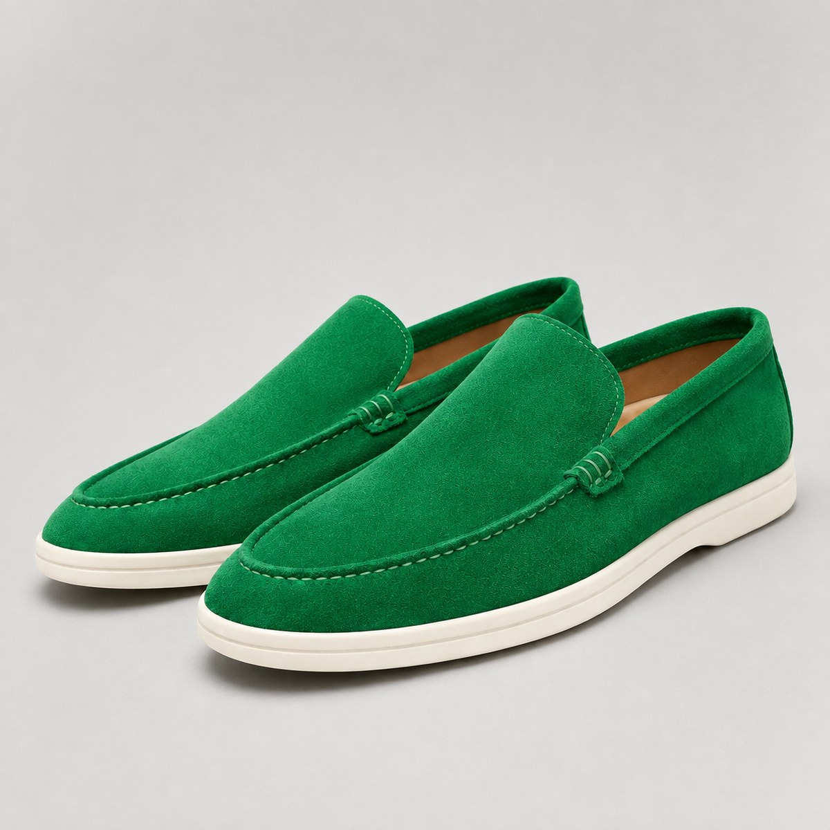 Men's Textured Suede Loafers