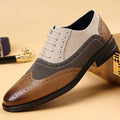 Men's Two-Tone Brogue Oxford Shoes
