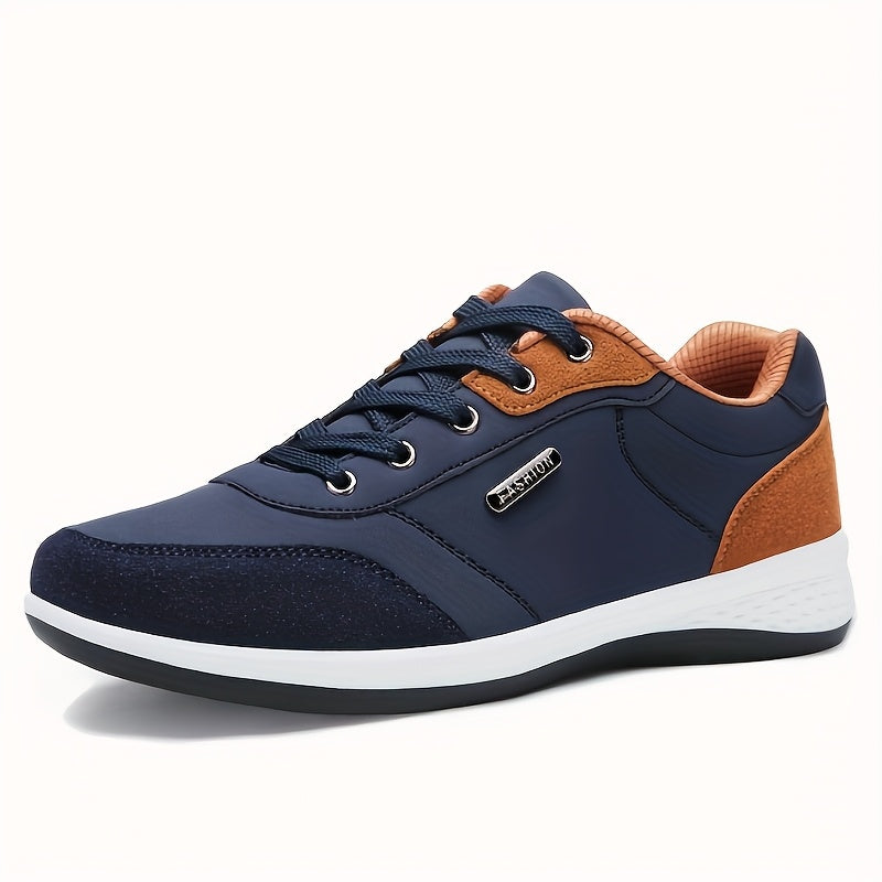 Men's Two-Tone Low-Top Sneakers