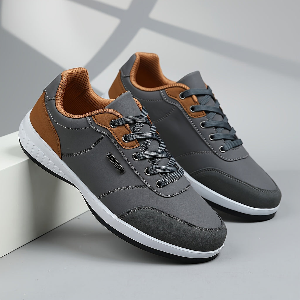 Men's Two-Tone Low-Top Sneakers