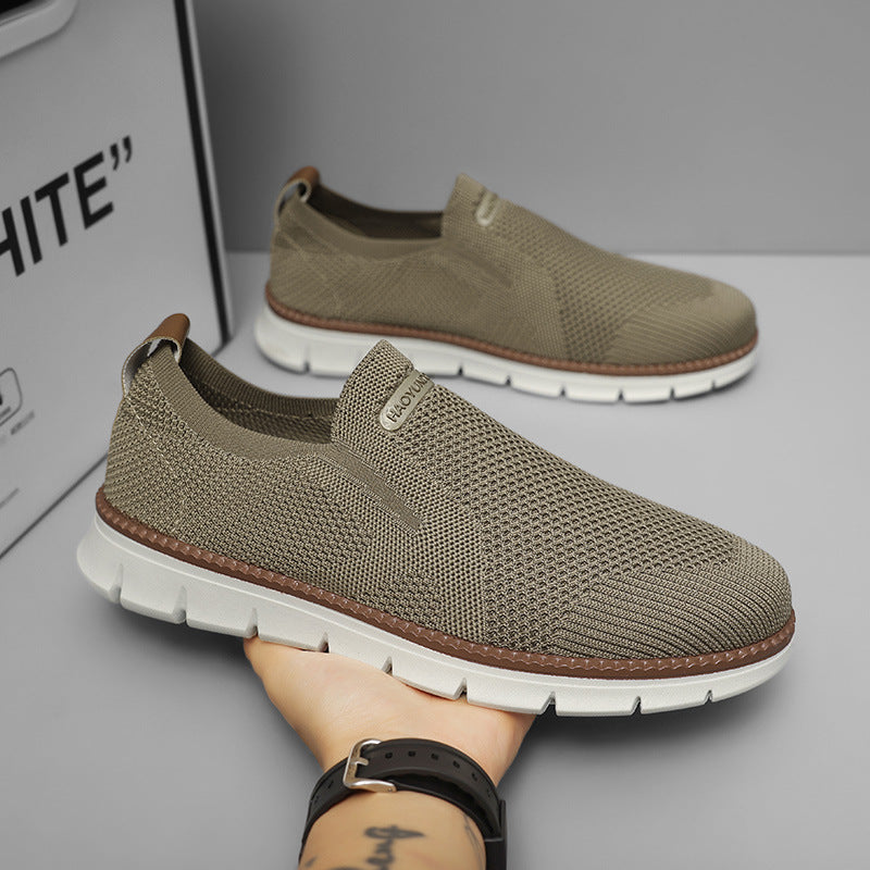 Men's Knit Low Top Slip-On Sneakers