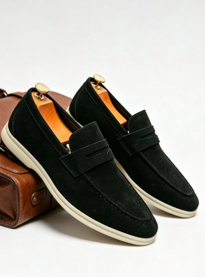 Men's Round Toe Penny Loafers