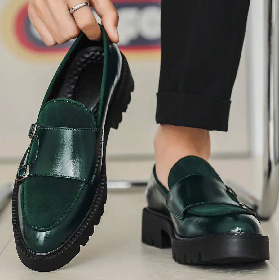 Men's Double Buckle Loafers